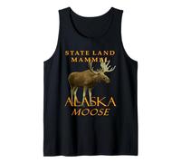 Territorio de Alaska Mamífero Tierra El Alce Camiseta sin Mangas