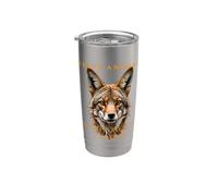 Territorio de Dakota del Sur Animal El Coyote Vaso térmico de acero inoxidable de doble pared