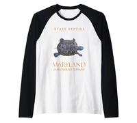 Territorio de Maryland Reptil La Tortuga de Agua Dulce. Camiseta Manga Raglan