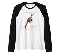 Territorio de Nuevo México Bird El Gran Corredor Camiseta Manga Raglan