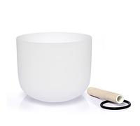 TERRITORY D Note Sacral Chakra Cuarzo Cristal Esmerilado Cuenco Cantante 8"