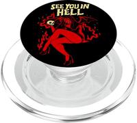 Terror Art - Sexy Goth Girl Súcubus - Psychobilly Punk Art PopSockets PopGrip para MagSafe
