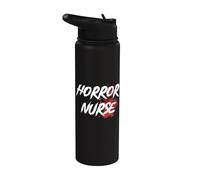 Terror Enfermera Blood Gore Stainless Steel Insulated Water Bottle