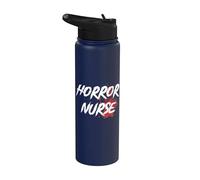 Terror Enfermera Blood Gore Stainless Steel Insulated Water Bottle