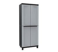 Terry Armario resina escobero Twist 2 puertas. Gris / Negro