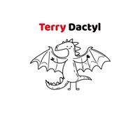 Terry Dactyl Notebook: A Journal for Pterrible Puns & Bad Drawings | Lined A5 Notepad for Dino Lovers & Dad Joke Fans | Punderful People Series | 120 Pages