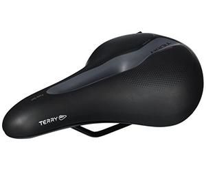 TERRY Ergon Hombre Fisio Flex Gel Sillín de Bicicleta, Black, estándar