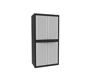 Terry, Jumbo Cab 2900 Qblack, Armario 2 Puertas, 3 Estantes Internos. 89,7x53,7x180 cm