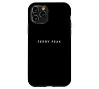 Terry Peak Souvenirs - Esquiadores de estación de esquí, diseño Minimalista Carcasa para iPhone 11 Pro