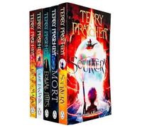Terry Pratchett Discworld Novels Series 1 - 5 Books Collection Set (The Colour Of Magic, The Light Fantastic, Equal Rites, Mort, Sourcery)