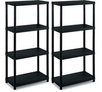 Terry, Scaffale 3060 S-4, Estantería Modular con 4 Estantes. 60x30x132 cm (Paquete de 2)