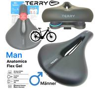 TERRY Sillín de Bicicleta Anatomic Flex Gel para Hombre, Negro, Talla única