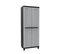 Terry, Twist Black 3680, Armario 2 Puertas, Divisor Vertical y 3 Estantes. 68x39x170 cm