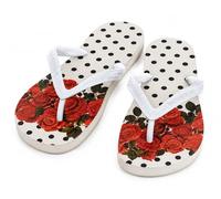Terryshop74 Chanclas de mujer Rose - Chanclas de playa o piscina, suela antideslizante EVA, Fantasy Rose 4, 41 EU
