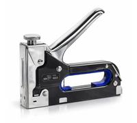 Terryshop74 Grapadora manual 3 en 1 Heavy Duty - Grapadora profesional para grapas, clavos y pines - Ajuste de potencia - Fijaciones precisas en madera, tejidos, piel