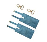 [Tertioi] Billetera para botas con correa a presión y soporte para tarjetas de crédito para vaquera delgada para mujeres hombres regalo occidental con correa a presión, Verde fluorescente, S10