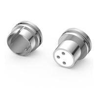 Tertullus 2 tapones XLR XLR para tapón de ruido (rodiado, 1 pieza XLR hembra+1 pieza XLR macho)