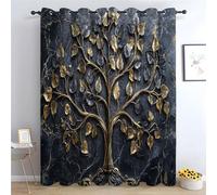 TERUEA Cortinas Dormitorio Cocina Paisaje Cactus Desierto Atardecer Paisaje Patrón Poliéster Opaco Curtain Blackout para Dormitorio Salón Cocina-215Al x 100An cm (2 Paneles)
