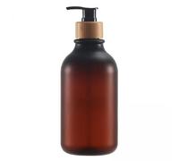 Teruyol 2 Dispensadores de Jabón Líquido con Bomba para Crema Hidratante, Color Marrón Mate, 300 Ml.