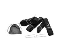 Teruyol 4 Líneas de Delimitación Profesionales para Canchas de Voleibol, Líneas de Entrenamiento Y Portátiles, de 8 16 M, para Canchas de Voleibo, Negro