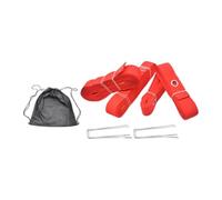 Teruyol 4 Líneas de Delimitación Profesionales para Canchas de Voleibol, Líneas de Entrenamiento Y Portátiles, de 8 16 M, para Canchas de Voleibo, Rojo