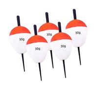 Teruyol 5 Flotadores de Pesca Ovalados de EVA de Alta Flotabilidad, Accesorios de Pesca, Juego de Flotadores de Espuma para Trucha, Pámpano, Perca Y Bagre, 30g