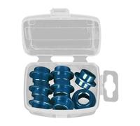 Teruyol 8 Piezas de Espaciadores de Rodamientos para Patines en Línea, Buje de Patín de Ruedas, Eje de Aleación de Aluminio, Reemplazo de Rueda Central, Azul