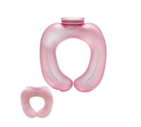 Teruyol Almohadilla Cervical Compresa de Enfriamiento Cuello Bolsa Térmica Recargable Almohada Ergonómica con Tapón Seguro y Boca Ancha PVC Cómodo y Fácil de, Rosa, Con Funda De Felpa