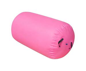 Teruyol Barril de Gimnasia Rodillo Inflable Tumbling Hecho en PVC con Bomba Apto para Entrenamiento de Equilibrio Cheerleading, 80 Cm X 100 Cm