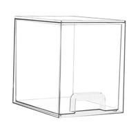 Teruyol Caja Organizadora de Maquillaje, Caja de Almacenamiento de Escritorio, Vitrina Transparente Práctica, Organizador de Maquillaje Multiusos para Encimer, 17.7 Cm X 13.9 Cm X