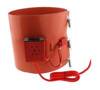 Teruyol Calentador de Tambor Banda Calefactora Eléctrica de Recipiente Almohadilla Térmica de Goma Regulable Calentador para Depósitos de Líquidos Y Bidones a, Pantalla Digital