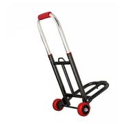 Teruyol Carrito de Equipaje de Mano Plegable de Transporte con Marco Metálico Reforzado Ruedas Suaves Mango Regulable Adecuado para Familias Estudiantes, 20MM, Rueda PU Mejorada