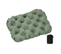 Teruyol Cojín Inflable para Asiento, Almohadilla Transpirable Y Cómoda para Silla de Oficina, Ideal para Senderismo, Viajes Y Avión, Verde Oliva