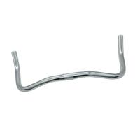 Teruyol Manillar de Bicicleta de Montaña de Aleación de Aluminio BMX Profesional con Barra Curva, Plata Brillante