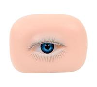 Teruyol Mannequín de Práctica de Maquillaje Modelo Facial Silicona 5D para Práctica de Cejas Pestañas Ojos Y Cara Realista Al Tacto Indicado para Salón de Be, Izquierda