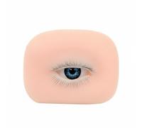 Teruyol Módulo de Práctica de Pestañas Ojo de Entrenamiento Maniquí para Separación Precisa Modelo de Silicona Textura Real Párpado Elevable Simulación 3D, Ojo Derecho