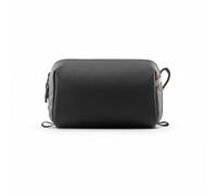 Teruyol Necesser de Viaje Bolsa de Aseo Organizador de Baño Estuche de Higiene con Gancho para Colgar y Compartimento para Prendas Húmedas Tejido Impermeable, Negro