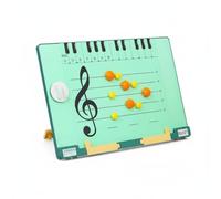Teruyol Pizarra de Notación Musical Pizarra de Pentagrama Tablero Didáctico de Teclado y Notas con Limpieza Rápida Material PVC Adecuada para Ensayos de Notas Formación Básica Actividades Escolares