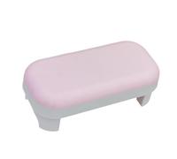 Teruyol Reposabrazos para Uñas, Tapete para Mesa de Uñas, Reposamanos Desmontable para Uñas para Uso Doméstico, Y Salón de Belleza, Rosa