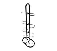 Teruyol Soporte Vertical de 8 Niveles para Guardar Balones de Fútbol, Organizador Portátil para Sala de Estar, Baloncesto, Fútbol Y Hogar, Negro