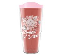 Tervis Only Good Vibes Floral Made in USA Double Walled Insulated 24 oz Tumbler Classic