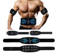TERVON Abdominales Electroestimulacion, 10 Modos Y 30 Intensidades EMS Electroestimulador Abdominal, Electroestimulador Muscular con Indicador del Consumo De CaloríAs, Electroestimulador Recargable