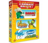 Tes super histoires d'animaux rigolos - Babar, les aventures de Badou + Franklin et ses amis + Les Schtroumpfs [Francia] [DVD]
