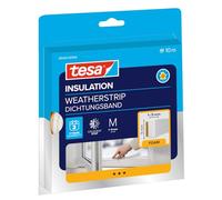tesa 05412-00100-00 tesamoll Universal-Burlete de Espuma Adhesiva para Ventanas y Puertas-Junta Aislante Térmico y Acústico-Rellena Huecos de 1 a 5 mm-Tamaño: 10 m x 9 mm x 6 mm-Blanco
