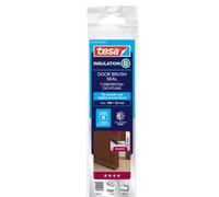 Tesa 05433-00101-00, Barra para Puerta de PVC Cepillo para Suelos Lisos, 1 m x 37 mm, Marrón