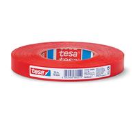 tesa 3680713 Cinta de Tela roja de 19 mm x 50 m, Multicolor, 50m x 19mm