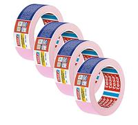 tesa 4333 - Cinta adhesiva de precisión sensible para enmascarar superficies sensibles en interiores, grosor muy bajo, color rosa claro, 4-50 m x 38 mm cada uno