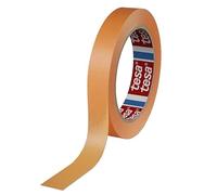 Tesa 4342 - Cinta para enmascarar de precisión, pinturas perfectas, fácil aplicación, eliminación limpia, pinturas y proyectos creativos, interiores y exteriores, color naranja (19 mm)