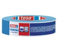 Tesa 4435 - Cinta para enmascarar de precisión, pintura, carrocería, cinta de papel fácil de aplicar, interior y exterior, sin residuos - Azul (30 mm x 50 m)