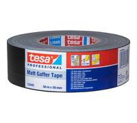 TESA 53949-00000-02 53949-00000-02-Cinta de tejido Gaffer Mate serie 53949-50m x 50mm Negra, 50m x 50 mm
